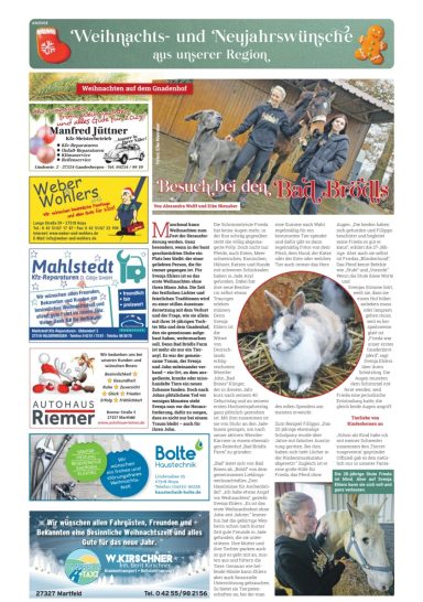 Kreiszeitung Weihnachten 2024